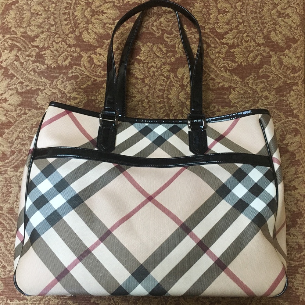 NWOT Burberry Haymarket Bag